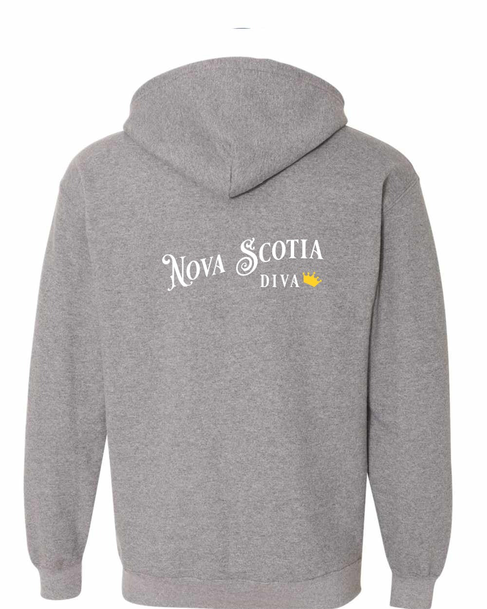 NS Diva Left Chest and Back Zip Hoodie - Unisex