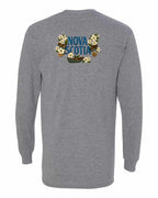 NS Flowers Left Chest and Back Long Sleeve Tee - Unisex