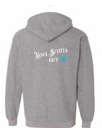 NS Guy Blue Left Chest and Back Zip Hoodie - Unisex