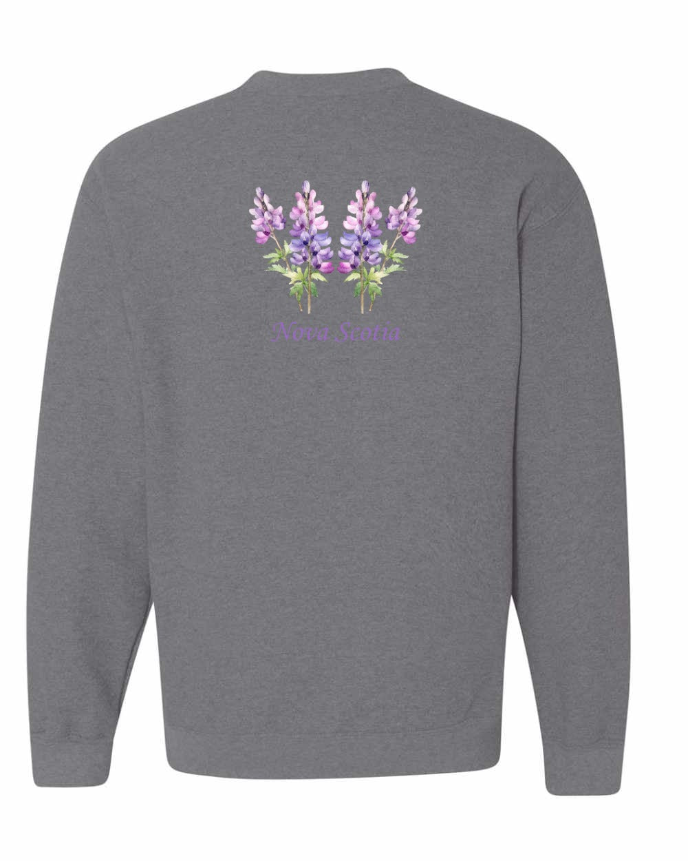 Nova Scotia Lupins Left Chest and Back crew-neck