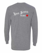 NS Nurse Left Chest and Back Long Sleeve Tee - Unisex