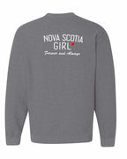 NS Girl Forever and Always Left Chest & Back Crewneck Sweatshirt - Unisex