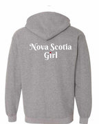 NS Girl Heart Dot Left Chest & Back Zip Hoodie - Unisex