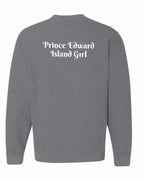 PEI Girl Heart Dot Left Chest & Back Crewneck Sweatshirt - Unisex