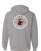 Plaid to the Bone Beaver Left Chest and Back Zip Hoodie - Gildan Canada (sewn Internationally) - Unisex