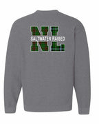 NFLD and Labrador Saltwater Raised Left Chest and Back Crewneck Sweatshirt - Unisex