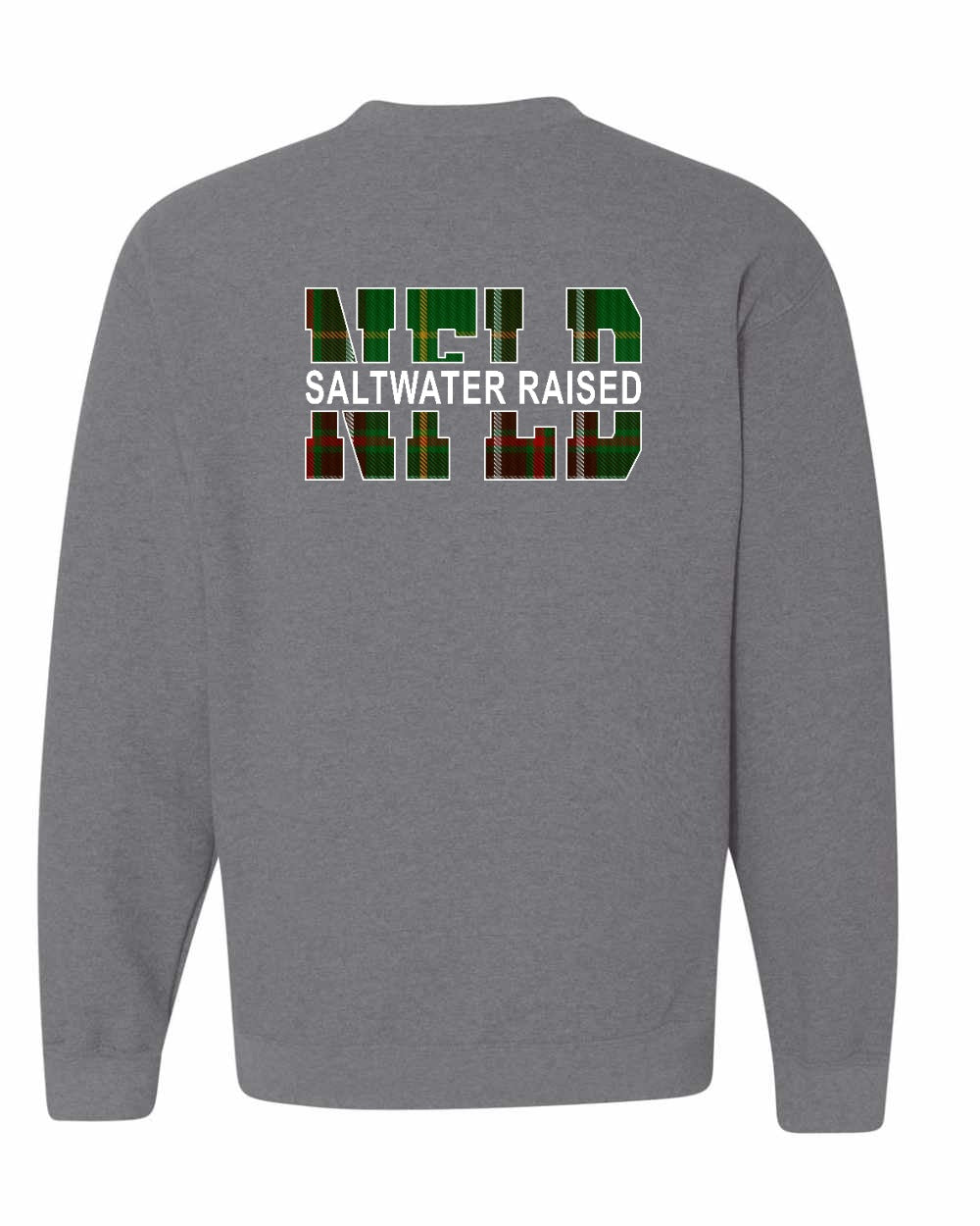 NFLD Saltwater Raised Left Chest and Back Crewneck Sweatshirt - Unisex