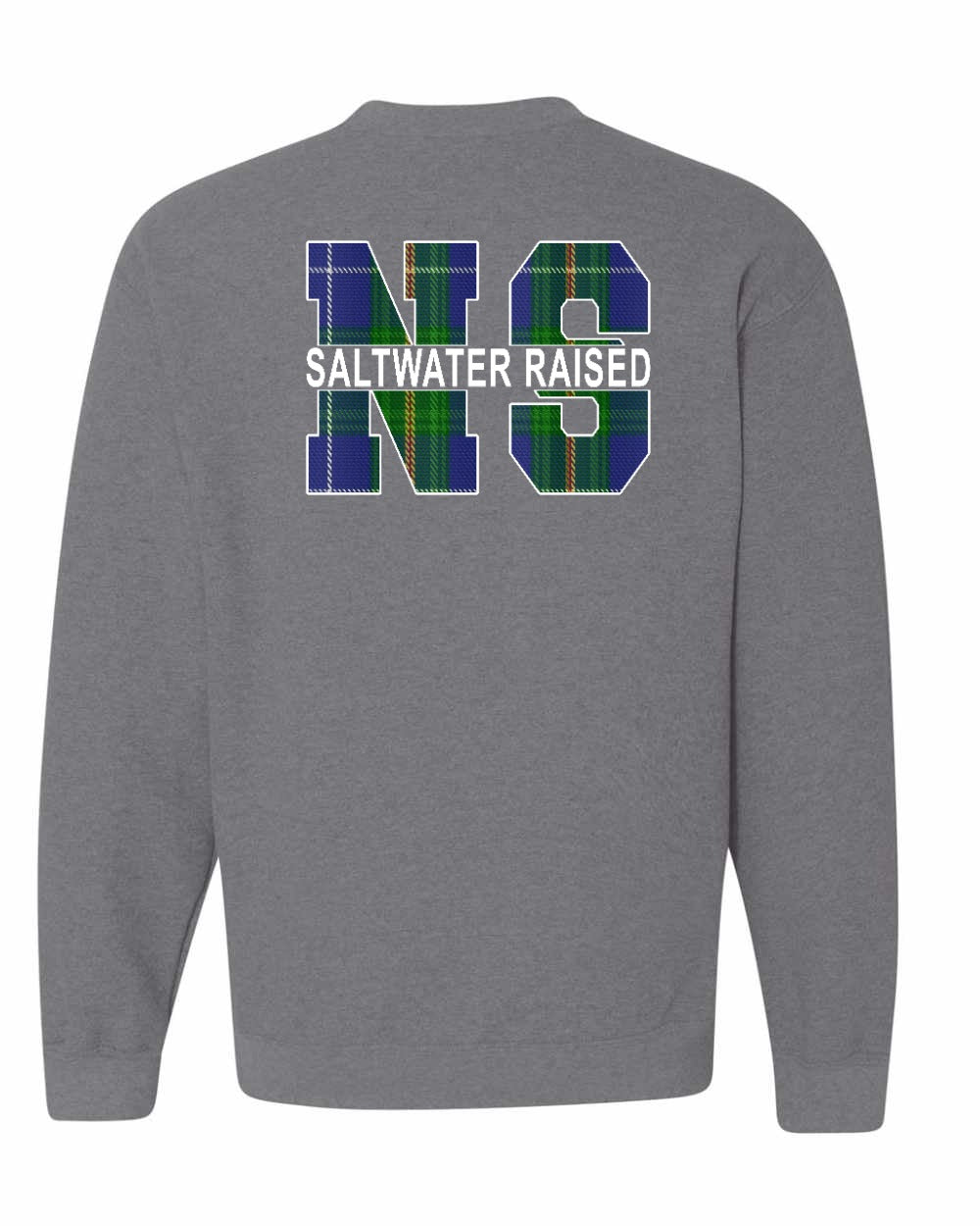 Saltwater Raised NS Left Chest and Back Crewneck Sweatshirt - Unisex