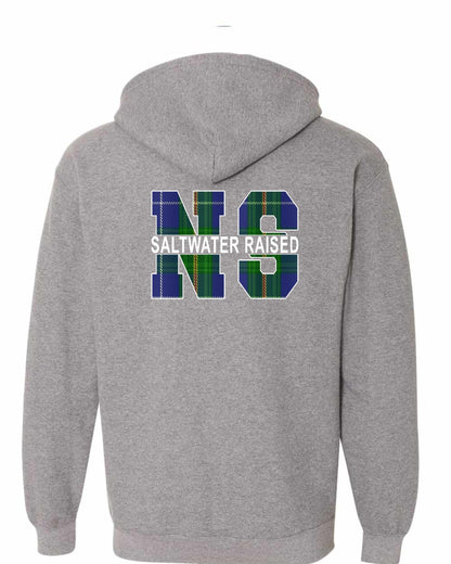 Saltwater Raised Left Chest and Back zip-hoodie