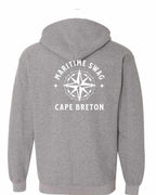 Maritime Swag CB Compass Left Chest and Back Zip Hoodie - Unisex