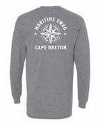 Maritime Swag CB Compass Left Chest and Back Long Sleeve Tee - Unisex