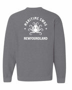 Maritime Swag NFLD Octopus Left Chest and Back Crewneck Sweatshirt - Unisex