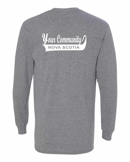 Your Community Swoop (Nova Scotia) Left Chest and Back Long Sleeve Tee