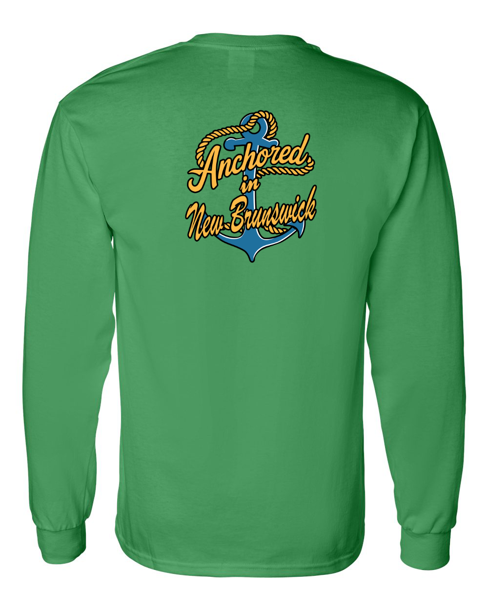 Anchored in NB Left Chest and Back Long Sleeve Tee - Unisex