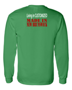 Living in Custom Made in NB Left Chest and Back Long Sleeve Tee - Unisex