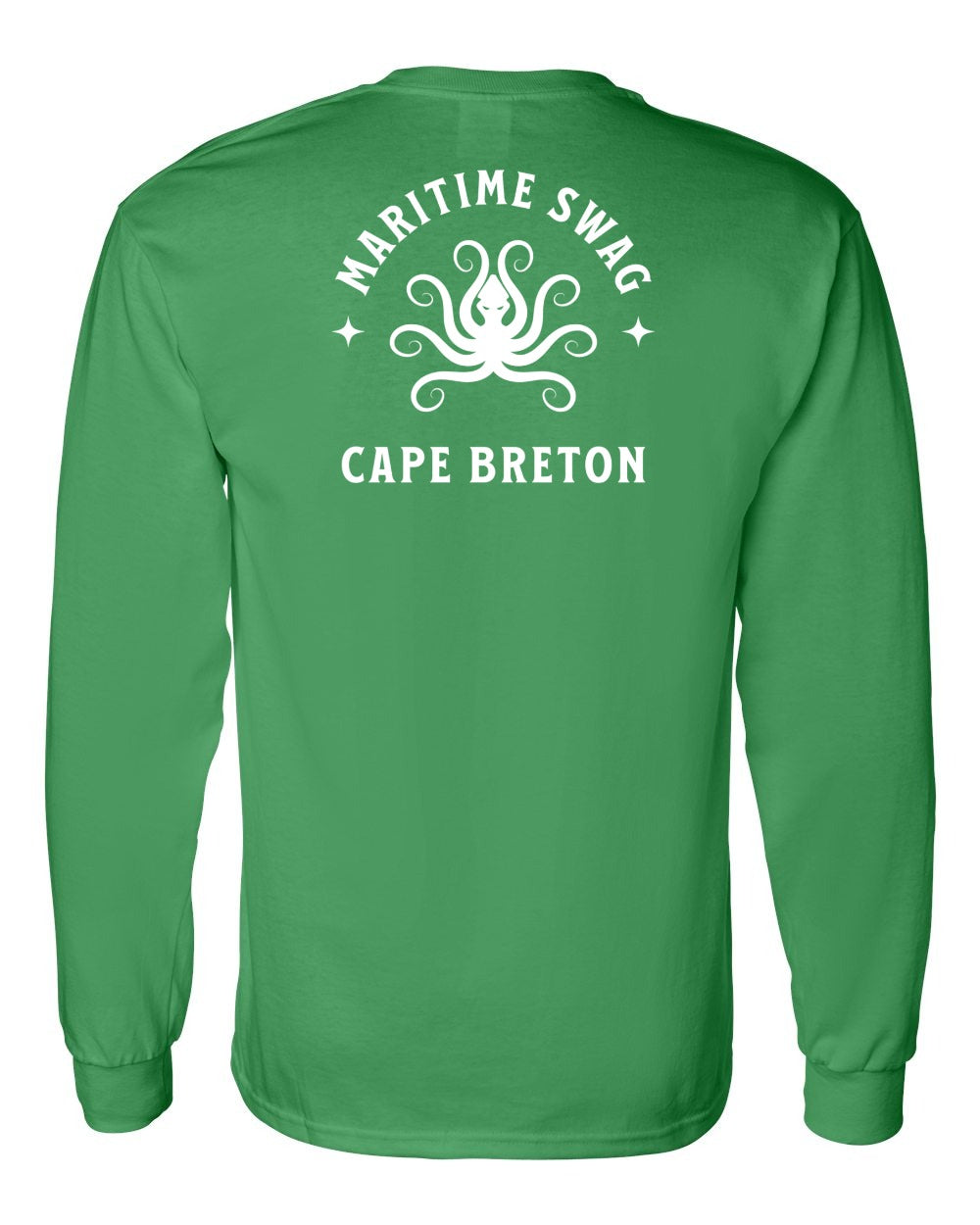 Maritime Swag Cape Breton Octopus Left Chest and Back Long Sleeve Tee