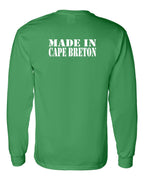 Made In CB White Left Chest and Back Long Sleeve Tee - Unisex