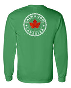 Calm Cool Canadian Leaf Left Chest and Back Long Sleeve - Gildan Canada (sewn Internationally) - Unisex