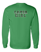 Caper Girl Left Chest and Back Long Sleeve Tee - Unisex