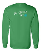 CB Guy Blue Left Chest and Back Long Sleeve Tee - Unisex
