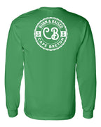 Born & Raised CB Left Chest and Back Long Sleeve Tee - Unisex
