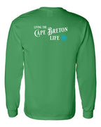 Living the CB Life blue Left Chest and Back Long Sleeve Tee - Unisex