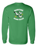 Maritime Bomb Squad Left Chest & Back Long Sleeve Tee - Unisex