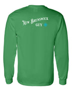 NB Guy Blue Left Chest and Back Long Sleeve Tee - Unisex