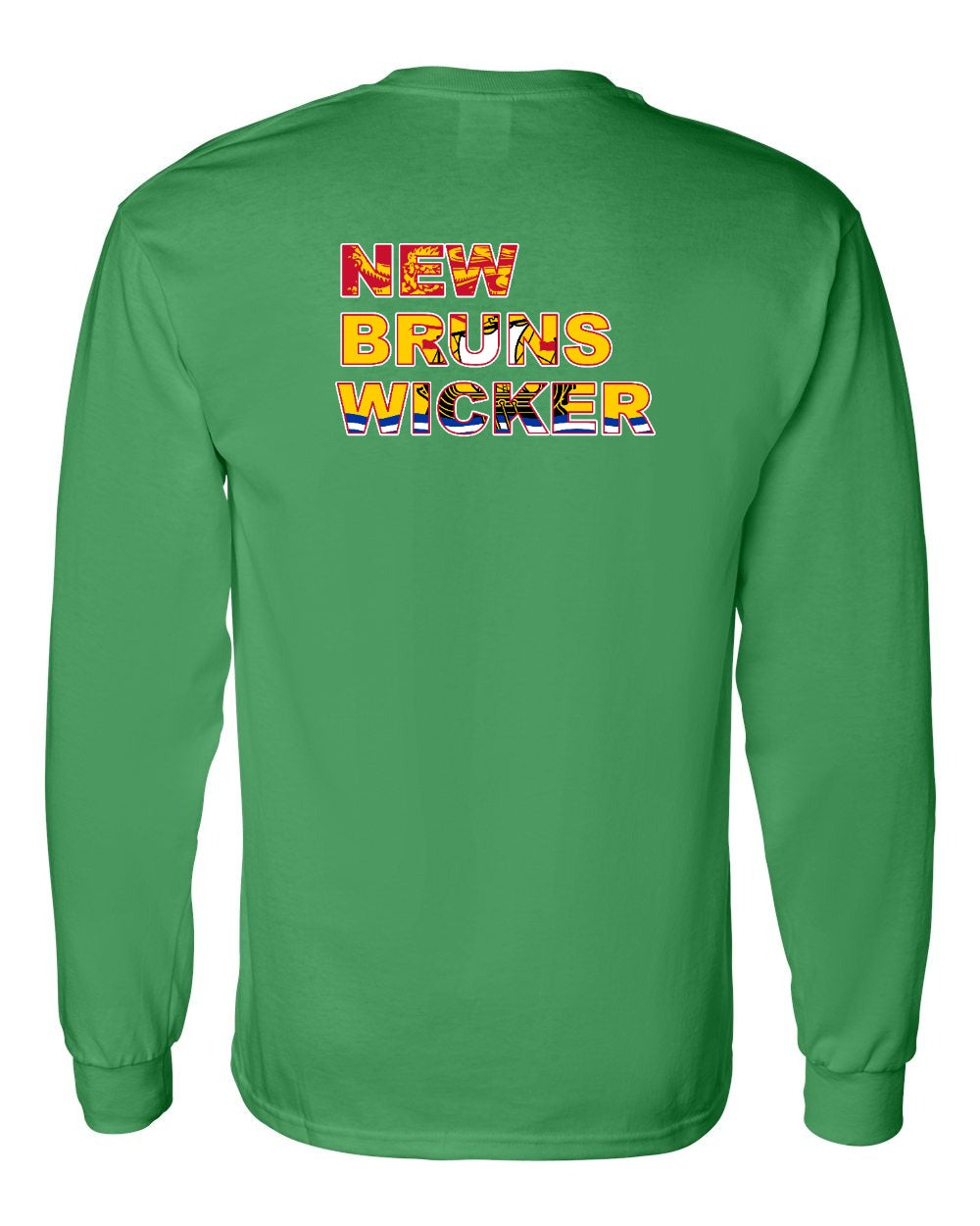 New Bruns Wicker Left Chest and Back Long Sleeve Tee - Unisex