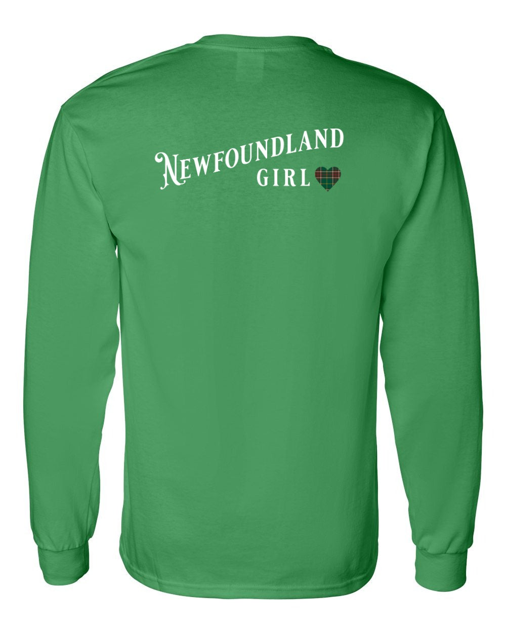 Newfoundland Girl Tartan Left Chest and Back Long Sleeve