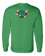 NS Flowers Left Chest and Back Long Sleeve Tee - Unisex