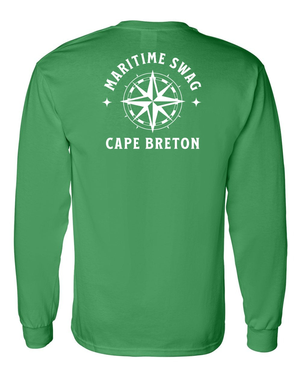 Maritime Swag Cape Breton Compass Left Chest and Back Long Sleeve Tee