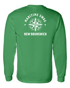 Maritime Swag NB Compass Left Chest and Back Long Sleeve Tee - Unisex