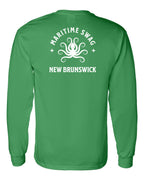 Maritime Swag NB Octopus Left Chest and Back Long Sleeve Tee - Unisex