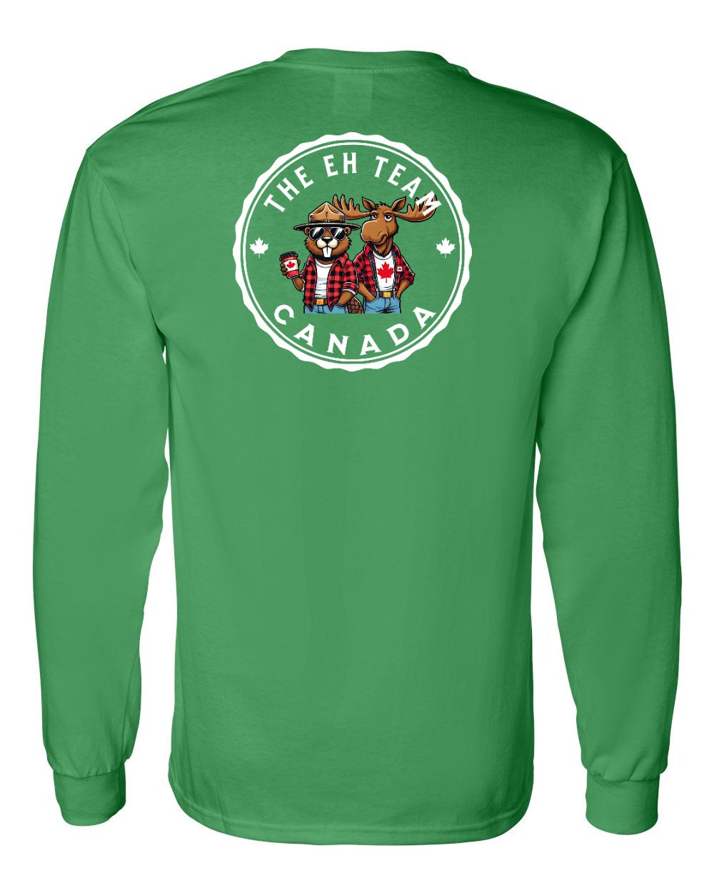 Eh Team Left Chest and Back Long Sleeve - Gildan Canada (sewn Internationally) - Unisex