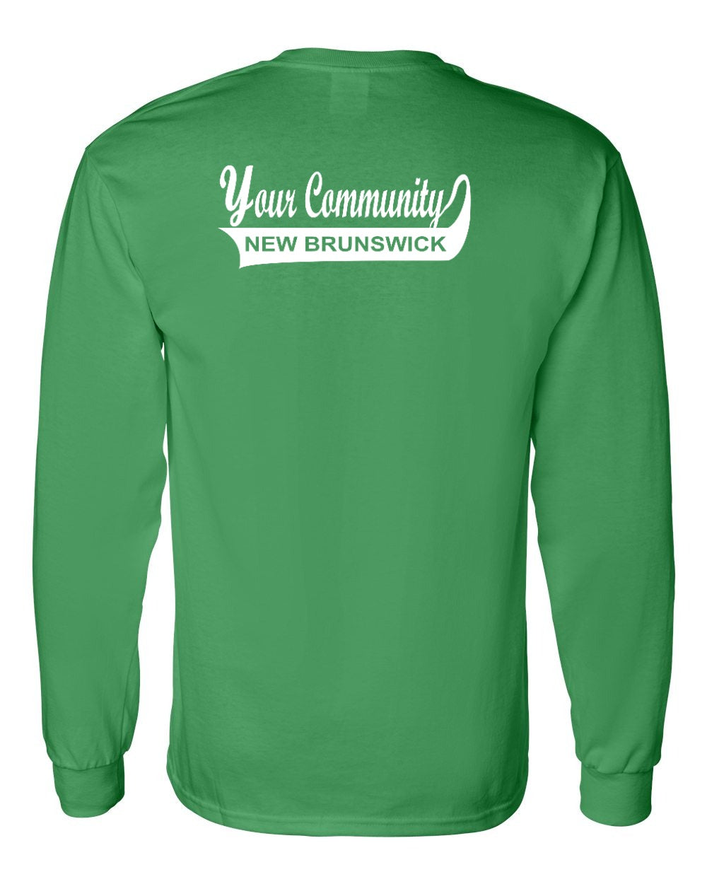 Your Community Swoop NB Left Chest and Back Long Sleeve Tee - Unisex