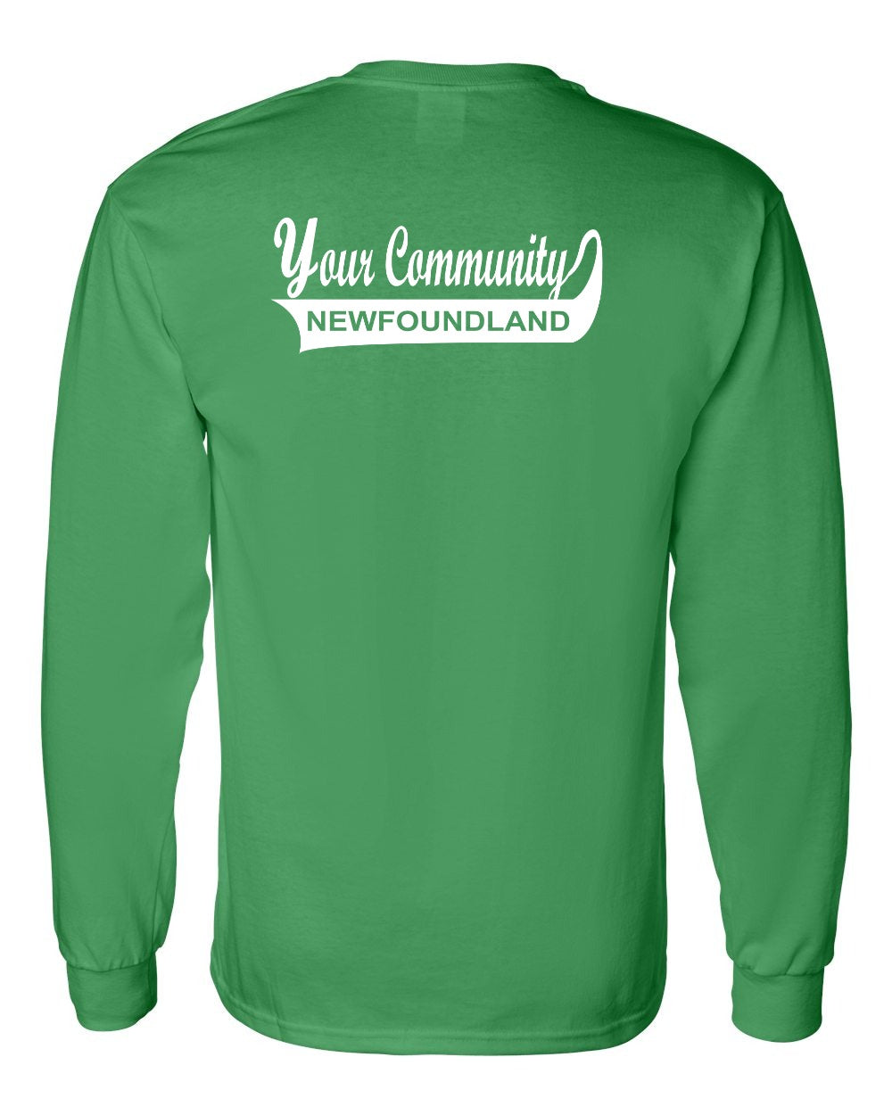 Custom Your Community Swoop (NFLD) Left Chest and Back Long Sleeve - Unisex