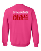 Living Alberta Made in CB Left Chest and Back Crewneck Sweatshirt - Unisex