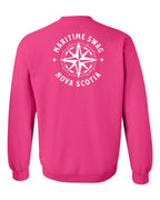 Maritime Swag NS Compass Left Chest and Back Crewneck Sweatshirt - Unisex