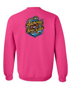 Anchored In NS (Old Design) Left Chest and Back Crewneck Sweatshirt - Unisex