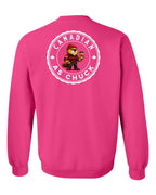 CDN as Chuck Male Beaver Left Chest and Back Crewneck Sweatshirt - Gildan Canada (sewn Internationally) - Unisex