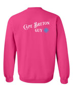 CB Guy Blue Left Chest and Back Crewneck Sweatshirt - Unisex