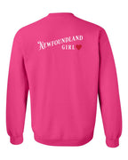 NFLD Girl Left Chest and Back Crewneck Sweatshirt - Unisex