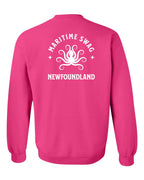 Maritime Swag NFLD Octopus Left Chest and Back Crewneck Sweatshirt - Unisex