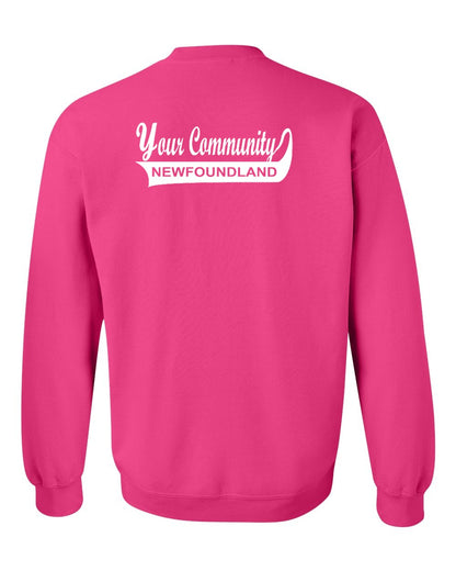 Your Community Swoop (Newfoundland) Left Chest and Back Crewneck Sweatshirt