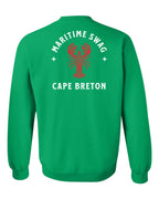 Maritime Swag CB Mandala Red Lobster Left Chest and Back Crewneck Sweatshirt - Unisex