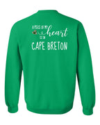 A piece of My heart in CB Tartan Heart Left Chest and Back Crewneck Sweatshirt - Unisex