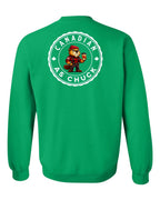 CDN as Chuck Male Beaver Left Chest and Back Crewneck Sweatshirt - Gildan Canada (sewn Internationally) - Unisex