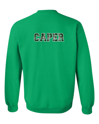 Caper Left Chest and Back Crewneck Sweatshirt