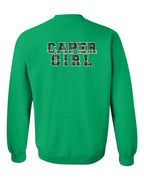 Caper Girl Left Chest and Back Crewneck Sweatshirt - Unisex